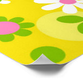 Poster Notre Joyeux Lieu Retro Fleurs Modes (Coin)