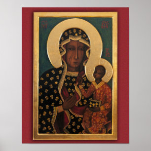 Poster Notre Madame d'image de dévotion de Częstochowa