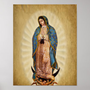 Poster Notre Madame d'image de dévotion de Guadalupe