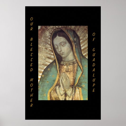 POSTER NOTRE MÈRE BÉNÉFICIÉE DE GUADALUPE (Devant)
