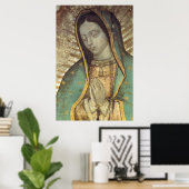 POSTER NOTRE MÈRE BÉNÉFICIÉE DE GUADALUPE (Bureau à domicile)