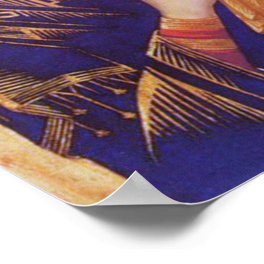 Poster Notre Mère de l'Icône d'aide perpétuelle. (Coin)