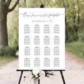 Poster Notre Panneau de Plan de Table de Mariage pour les