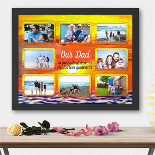 Poster Notre papa Sunset 2443 Collage de photos d'art imp