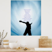 Poster Notre père la prière imprimée par l'amour guérissa (Cuisine)