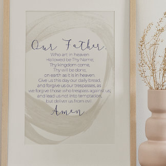 Poster Notre Père, Le Mur de prière du Seigneur