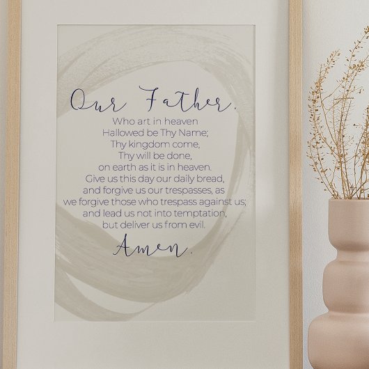Poster Notre Père, Le Mur de prière du Seigneur