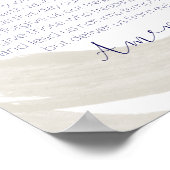 Poster Notre Père, Le Mur de prière du Seigneur (Coin)