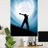 Poster notre père prier l'amour de guérison classique (Bureau à domicile)