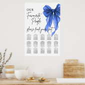 Poster Notre plan de table de mariage préféré pour les in (Cuisine)