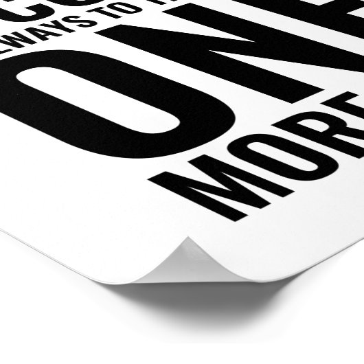 Poster Notre plus grande faiblesse | Devis motivationnel (Coin)