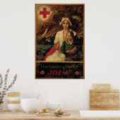 Poster Notre plus grande mère rejoint la Croix Rouge (Cuisine)