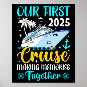 Poster Notre première croisière 2025 ensemble voyage en f
