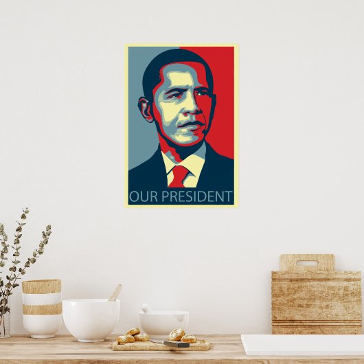 Poster Notre président (Cuisine)