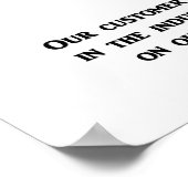 Poster notre service à la clientèle est inégalé (Coin)