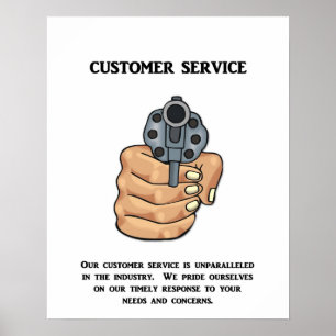 Poster notre service à la clientèle est inégalé