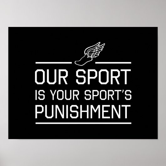 Poster Notre sport est la punition de votre sport (Devant)