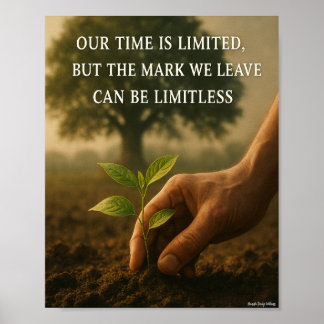 Poster Notre temps et la marque que nous quittons