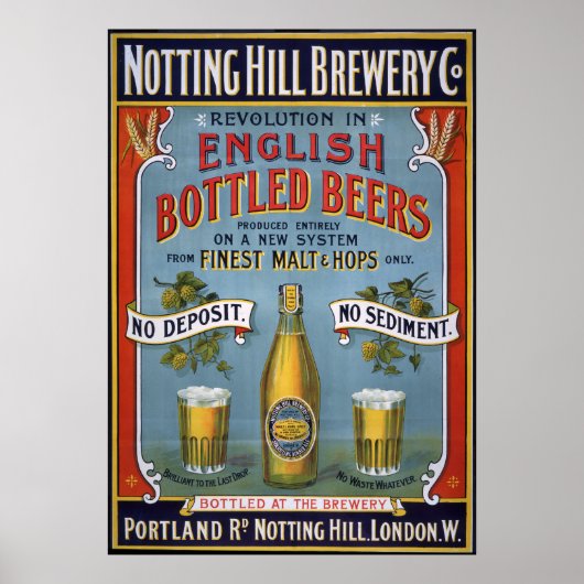 Poster Notting Hill Brewery Co, 1899 (Devant)