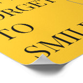 Poster N'oublie pas de sourire | Ballons de sourire migno (Coin)