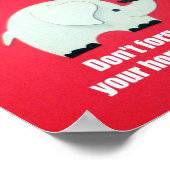 Poster N'oublie pas tes devoirs ! (Coin)