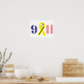 Poster N'oubliez jamais 9 11 Ruban jaune (Cuisine)