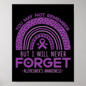 Poster N'Oubliez Jamais La Démence Patients Purple Ribbon (Devant)