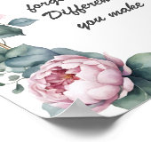 Poster N'oubliez jamais la différence que vous faites flo (Coin)