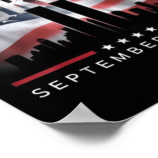 Poster N'oubliez jamais le 11 septembre 2001 (Coin)