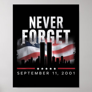 Poster N'oubliez jamais le 11 septembre 2001