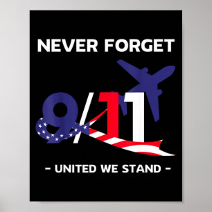 Poster N'oubliez jamais le jour du 11 septembre 2001 N'ou