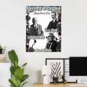 Poster N'oubliez jamais les Autrichiens Hayek, Friedman,  (Bureau à domicile)