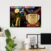 Poster N'oubliez jamais un vétérinaire handicapé (Bureau à domicile)