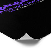 Poster N'Oubliez Pas Ceux Qui Ne Peuvent Pas Alzheimer (Coin)