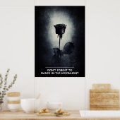 Poster N'oubliez pas de danser dans le Rose noir au clair (Cuisine)