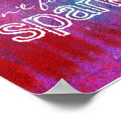 Poster n'oubliez pas de scintiller l'affiche rouge et vio (Coin)