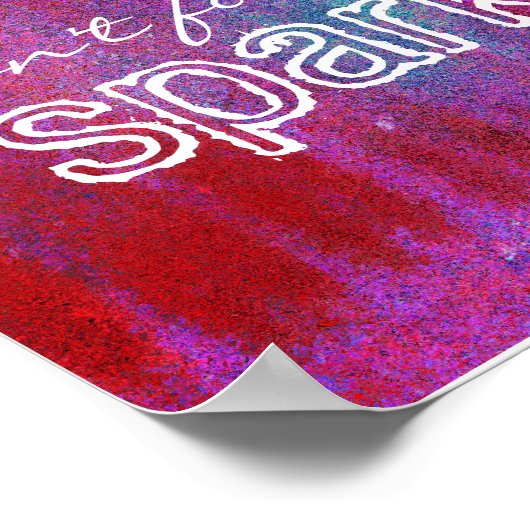 Poster n'oubliez pas de scintiller l'affiche rouge et vio (Coin)