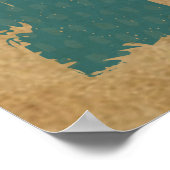 Poster N'oubliez pas d'essuyer un chat drôle (Coin)