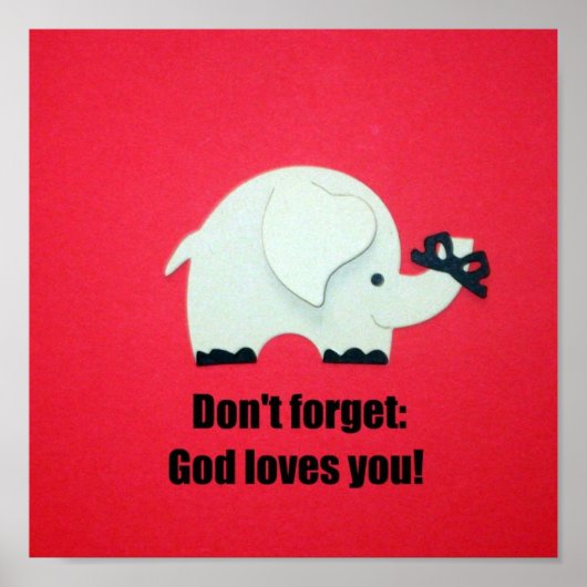 Poster N'oubliez pas : Dieu vous aime ! (Devant)