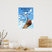 Poster : N'oubliez pas vos bocaux de voyage (Cuisine)
