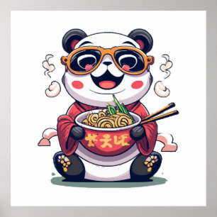 Poster Nouilles de Panda
