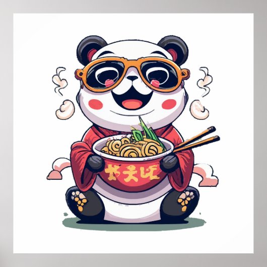 Poster Nouilles de Panda (Devant)