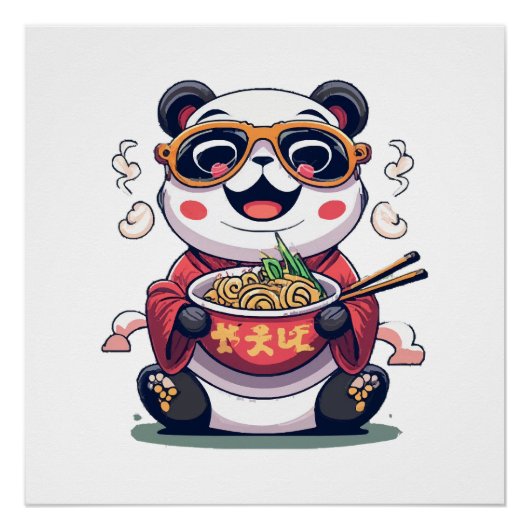 Poster Nouilles de Panda (Devant)