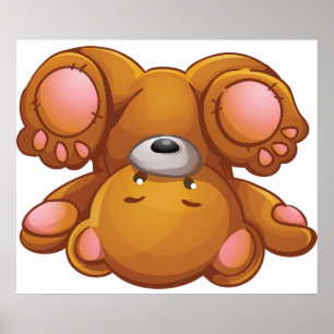 Poster Nounours à l'envers