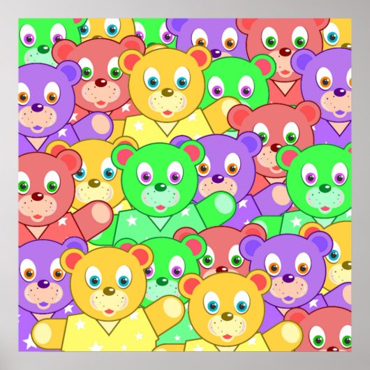 POSTER NOUNOURS COLORÉS (Devant)