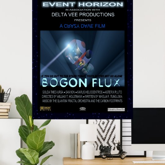 Poster Nounours dans l'espace (Bureau à domicile)