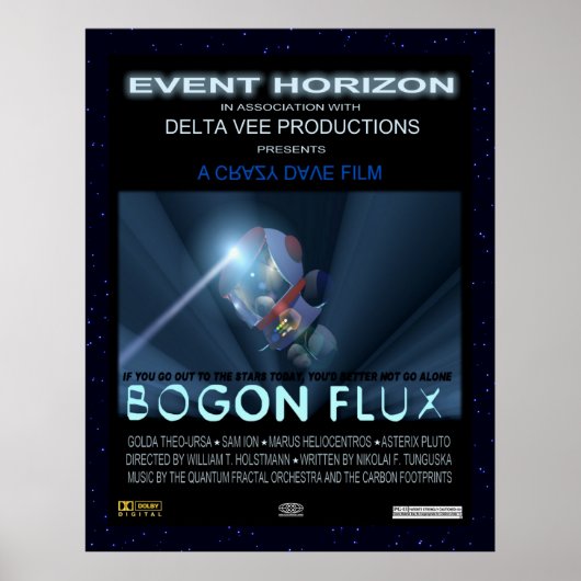 Poster Nounours dans l'espace (Devant)