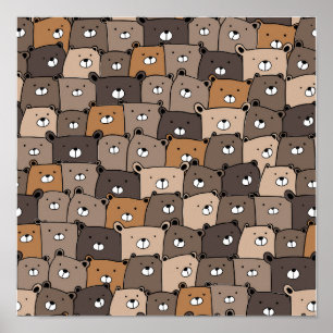 Poster Nounours de Kawaii
