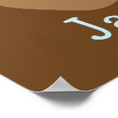 Poster Nounours en peluche bleu (Coin)