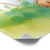 Poster Nounours Ours en peluche avec Cadeau en forme de C (Coin)